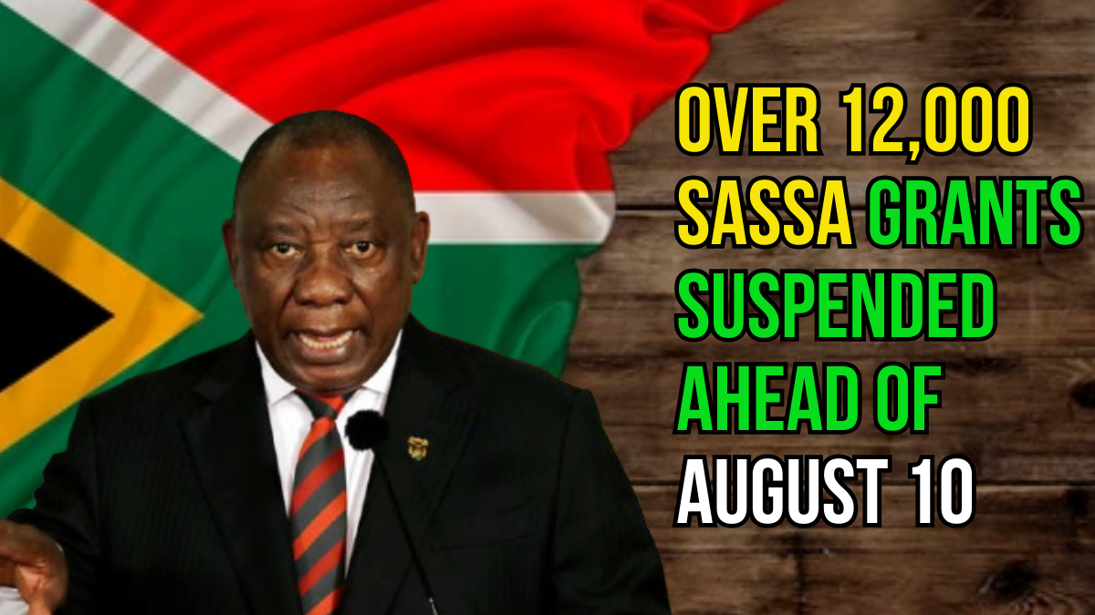 Over 12,000 SASSA Grants Suspended Ahead of August 10 – R2,350 Payments Under Review